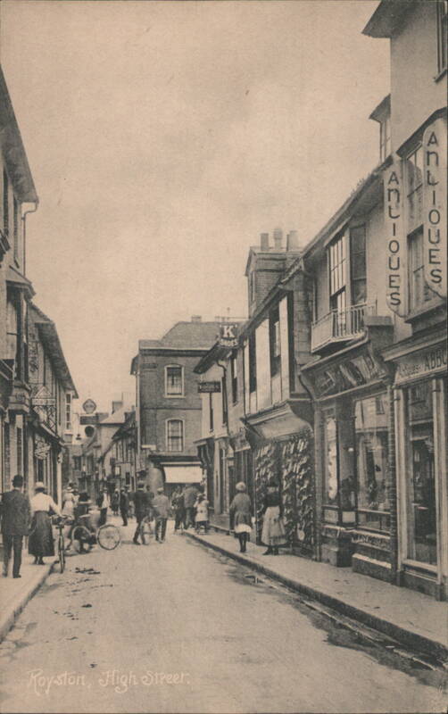 Royston High Street, Shops, People & Antiques United Kingdom