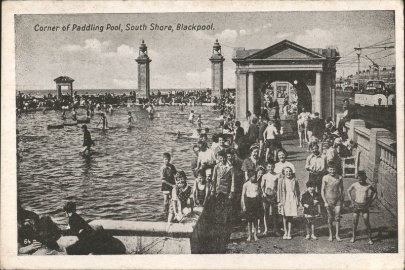 Corner of Paddling Pool, South Shore, Blackpool United Kingdom