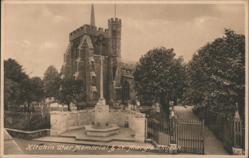 Hitchin War Memorial & St. Mary's Church United Kingdom