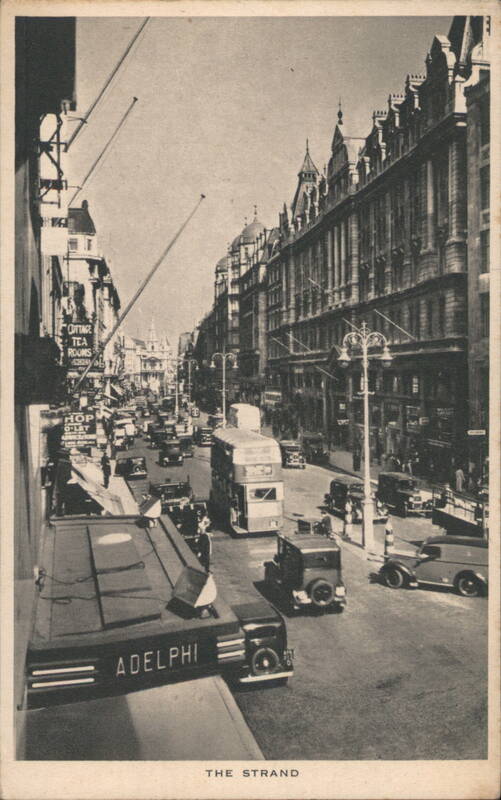 The Strand, London with Double-Decker Buses United Kingdom