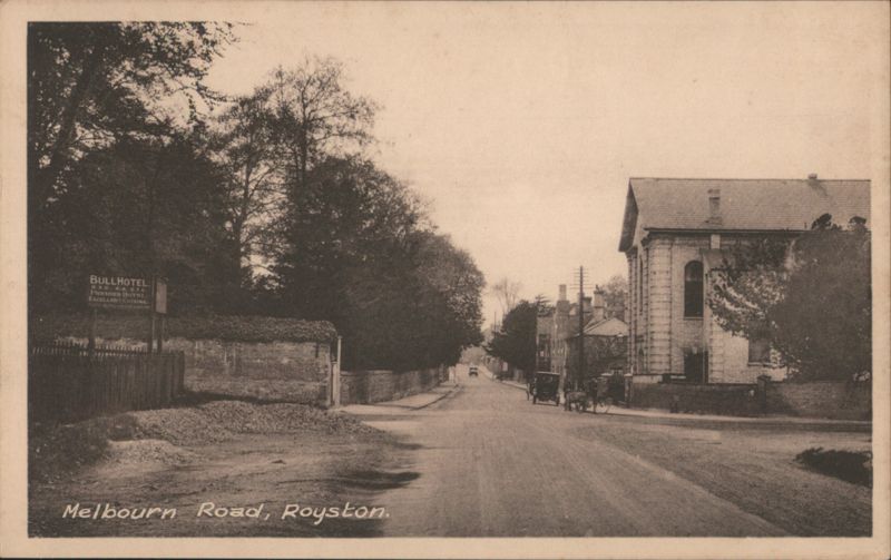 Melbourn Road, Royston with Bull Hotel Great Britain