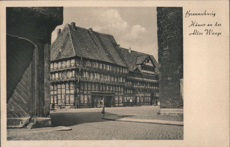 Braunschweig Houses at the Old Weigh House Germany