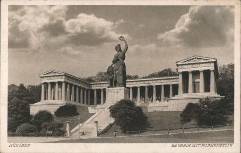 Bavaria Statue and Ruhmeshalle, München Germany