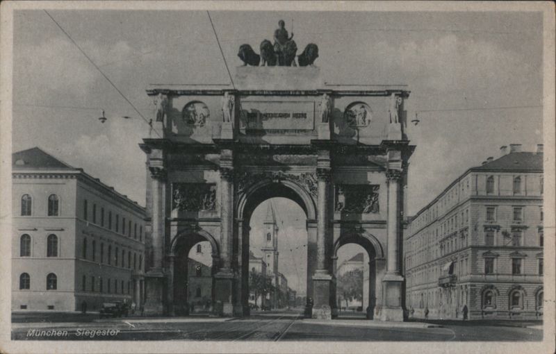 Siegestor Triumphal Arch, Munich Germany