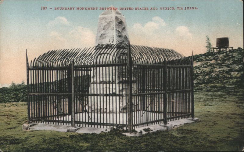 Boundary Monument, United States and Mexico, Tia Juana