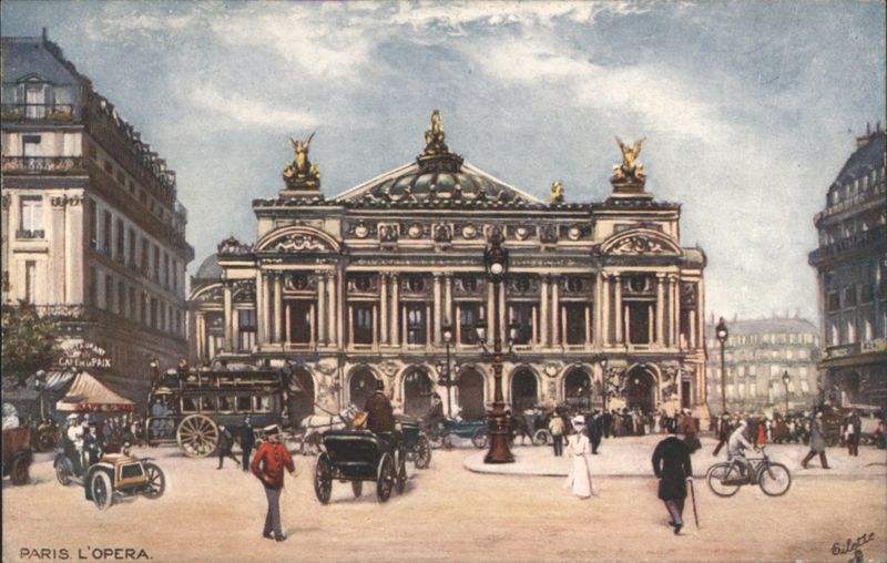 L'Opéra Garnier, Paris Street Scene France Bilotte