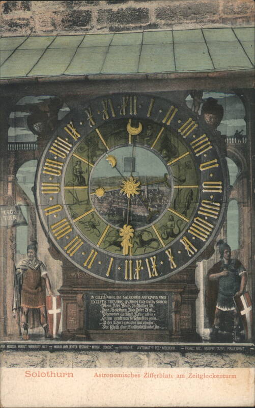 Solothurn Astronomical Clock Face Zeitglockenturm Switzerland