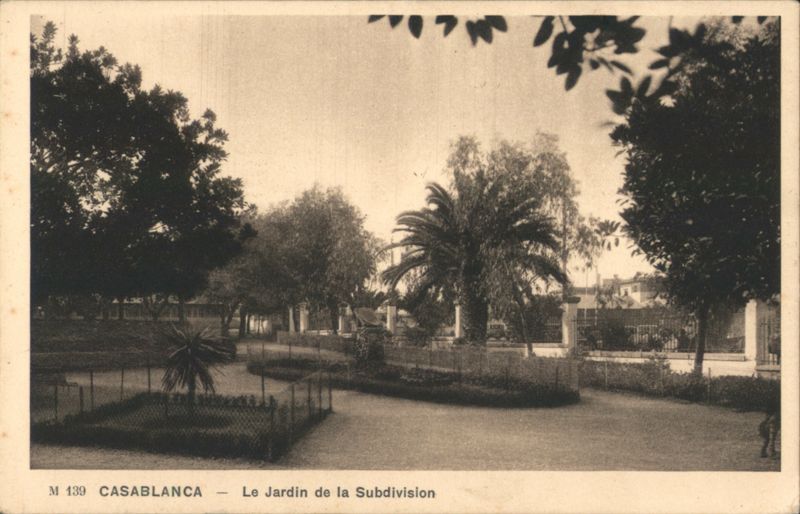 Le Jardin de la Subdivision, Casablanca Morocco Africa