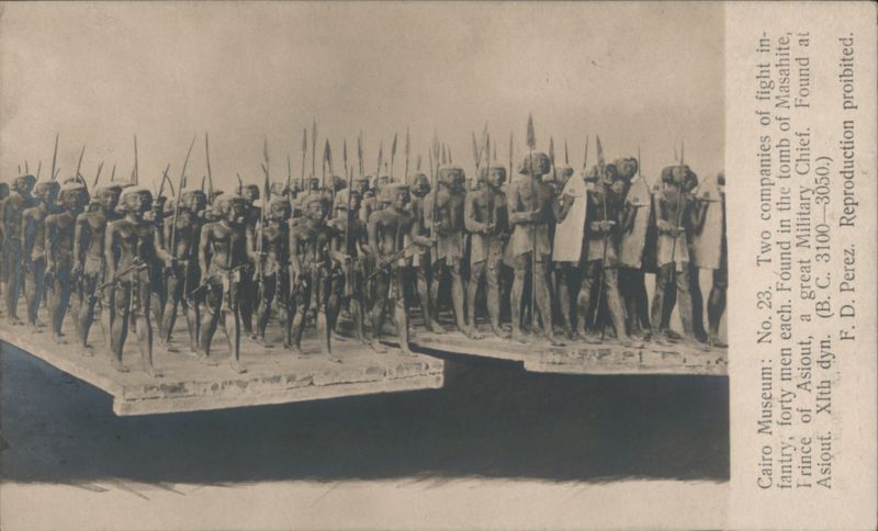 Wooden Soldier Models from Tomb of Masahite, Assiut