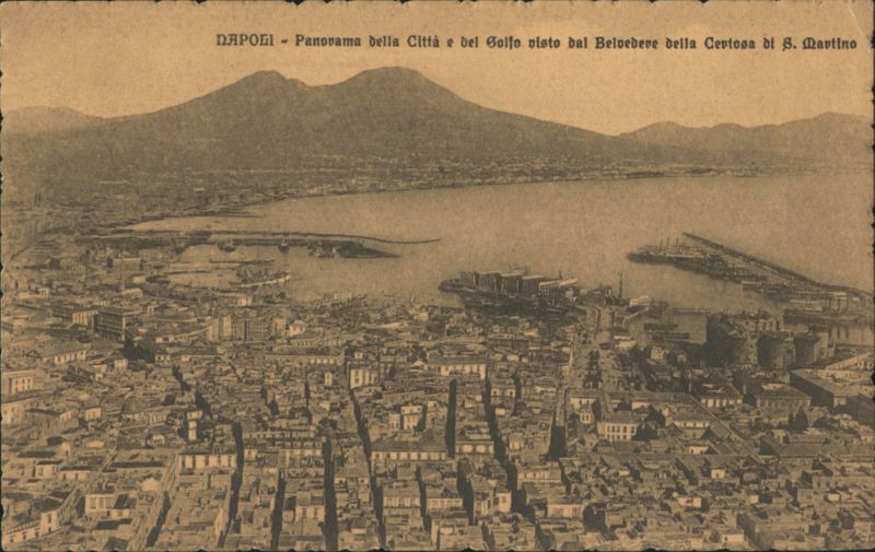 Naples City & Gulf Panorama from Certosa di S. Martino Italy