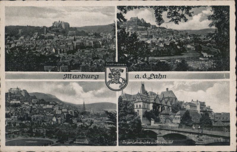 Marburg a. d. Lahn Multi-View, Castle, Bridge, University Germany