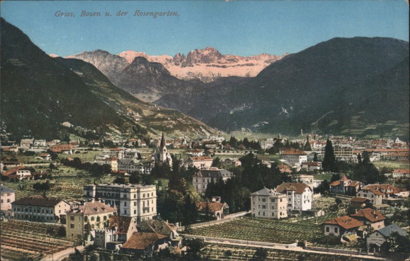 Gries, Bozen and Rosengarten Mountains Italy