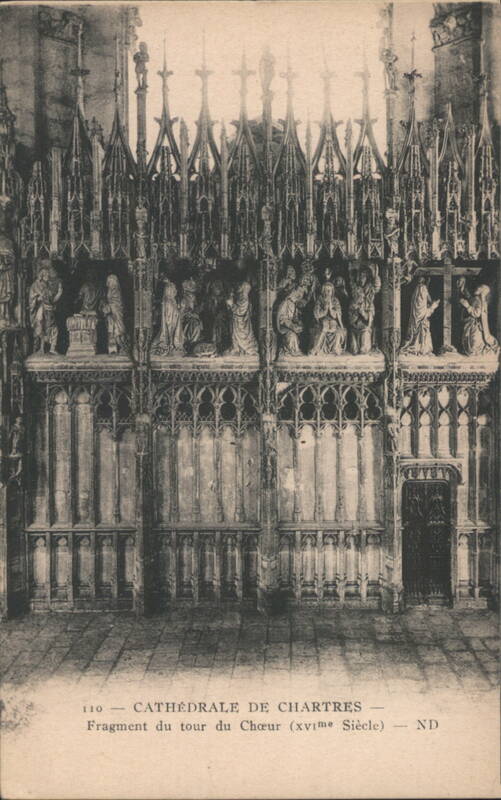 Chartres Cathedral Choir Screen Fragment, 16th Century France