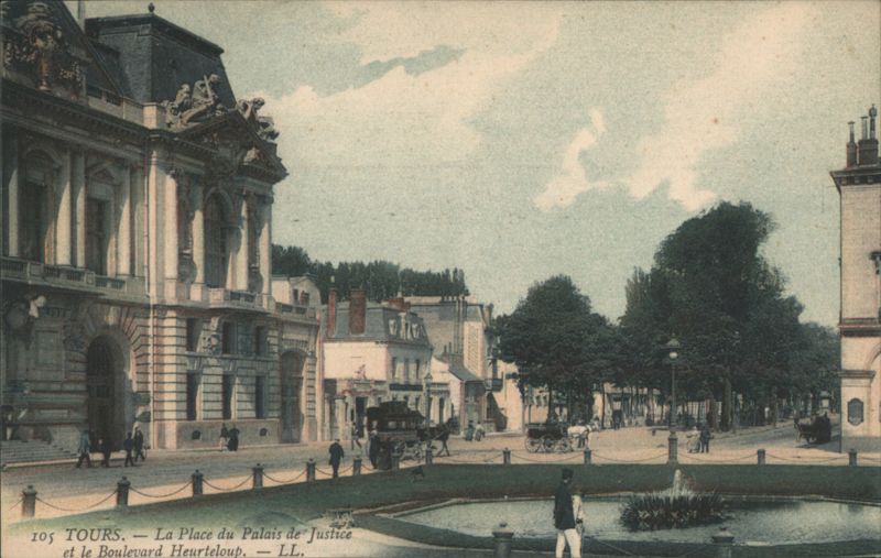 Tours, Palais de Justice & Boulevard Heurteloup France