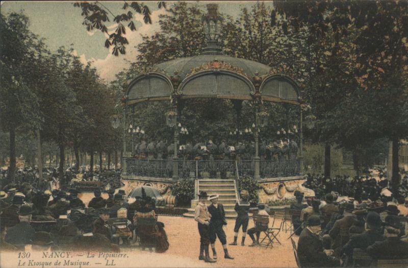 Nancy La Pépinière, Music Kiosk, Band & Crowd France