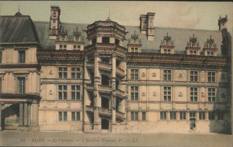 Blois Château, Francis I Staircase France