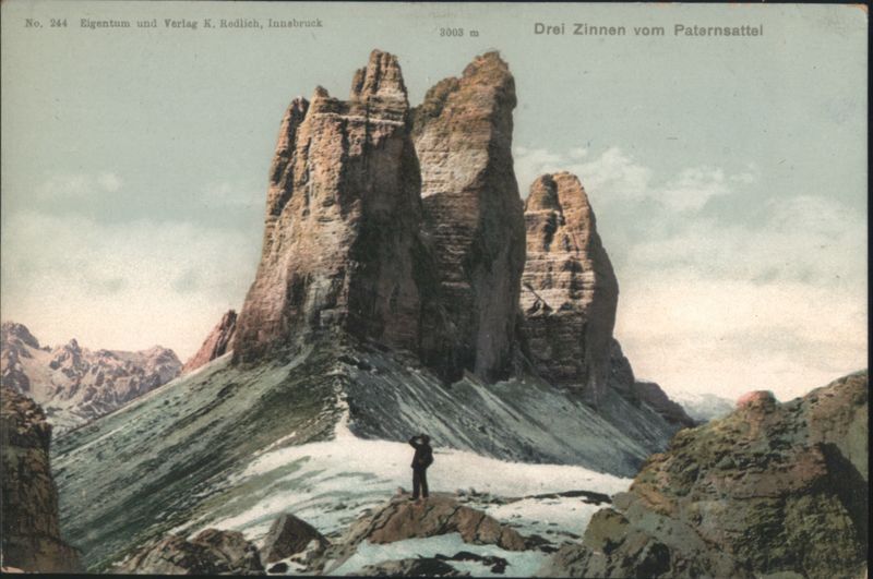 Drei Zinnen vom Paternsattel, 3003 m Italy