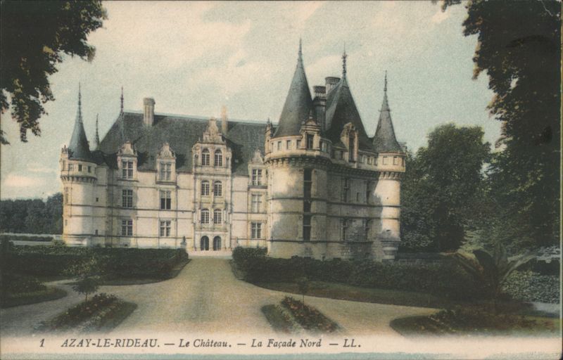 Château d'Azay-le-Rideau, North Facade France