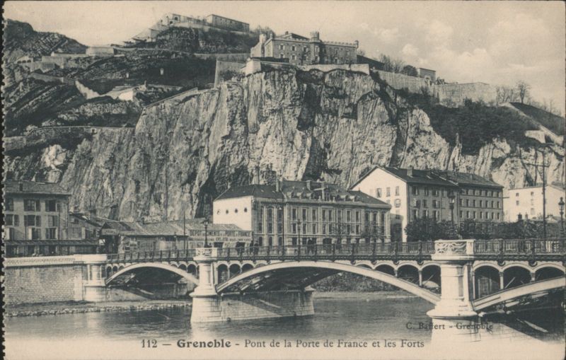 Grenoble - Pont de la Porte de France et les Forts