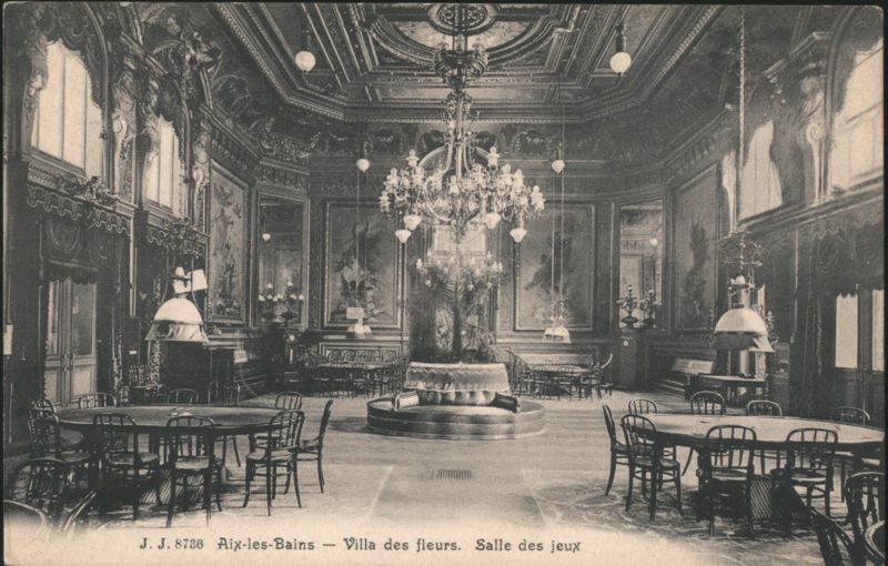 Villa des Fleurs, Salle des jeux, Aix-les-Bains France