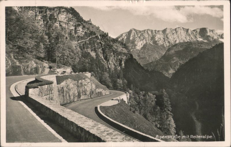 Alpenstraße mit Reiteralpe, German Alps Berchtesgaden Germany