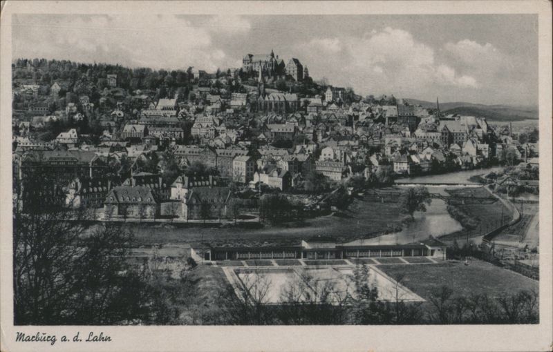 Marburg a. d. Lahn Panoramic View with Castle Germany