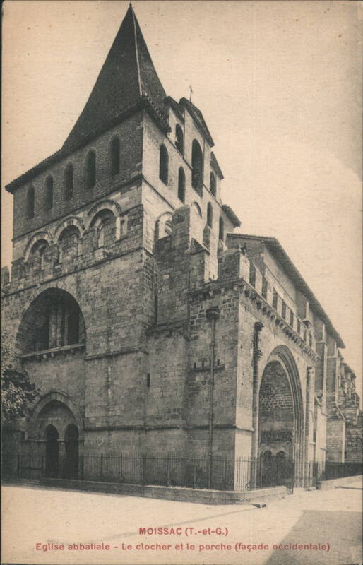 Moissac Abbey Church, Bell Tower & Western Facade France