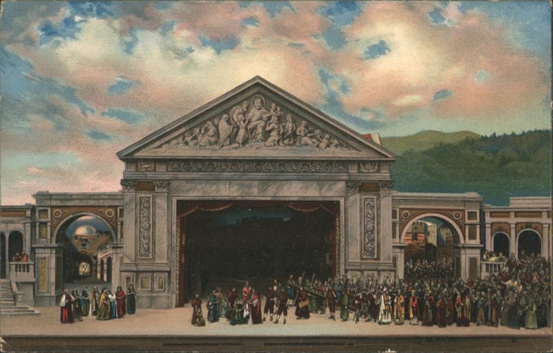 Oberammergau Passion Play, Carrying of the Cross Scene Germany