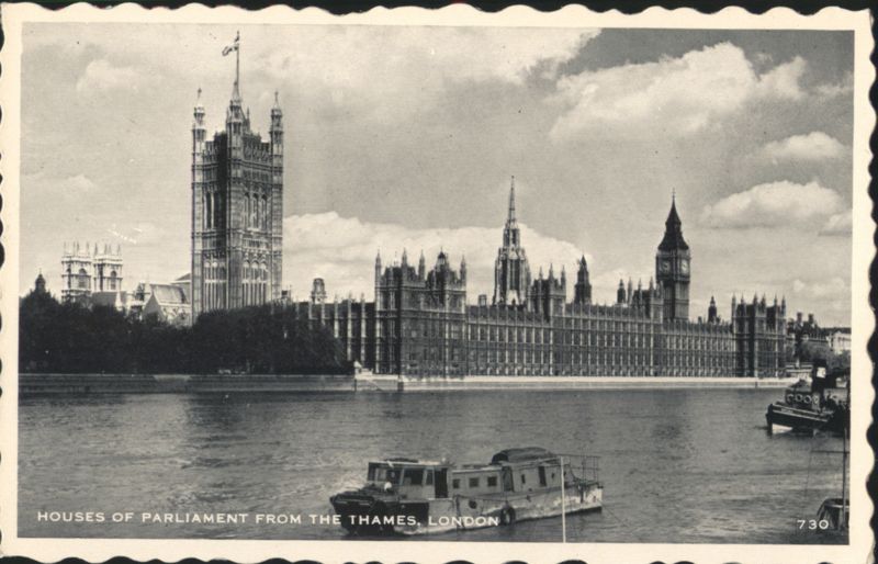 Houses of Parliament from the Thames, London United Kingdom