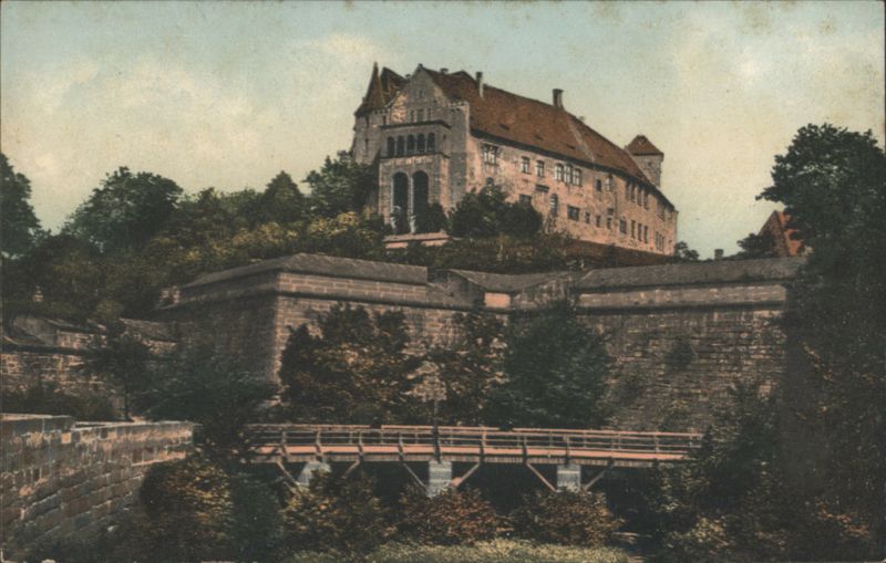 Nuremberg Castle with Bridge Germany