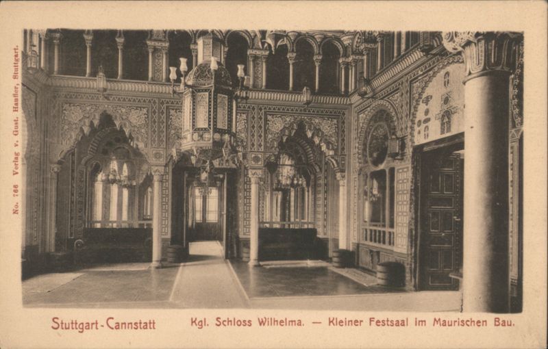 Kgl. Schloss Wilhelma, Kleiner Festsaal Maurischen Bau Stuttgart-Cannstatt Germany
