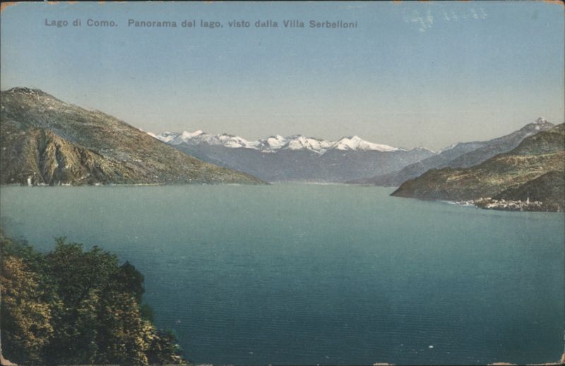 Lake Como Panorama from Villa Serbelloni Italy
