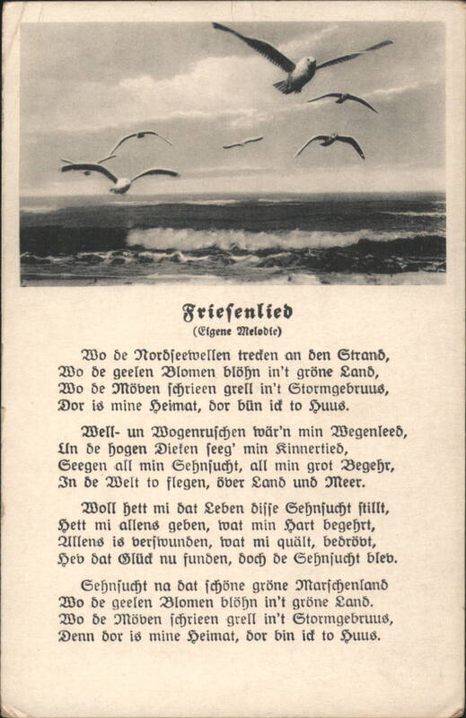 Friesenlied (Frisian Song) with Seagulls over Sea Birds