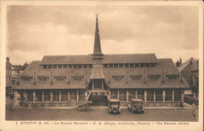 Etretat Le Marché Normand by M. M. Mauge France M. M. Mauge, Architecte; Photo Le Boucher