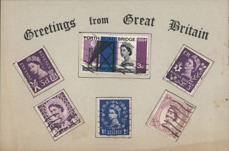 Greetings from Great Britain, Queen Elizabeth II Stamps United Kingdom