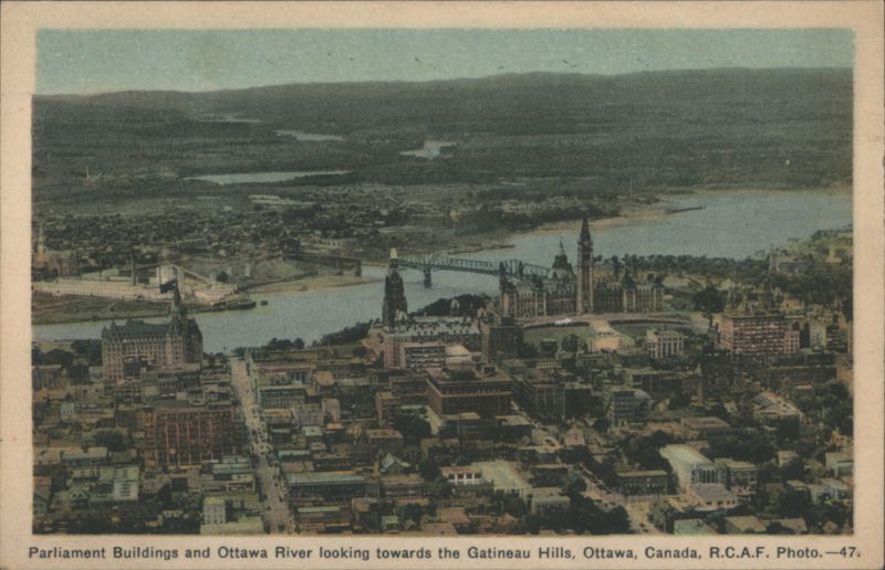Parliament Buildings, Ottawa River & Gatineau Hills Canada