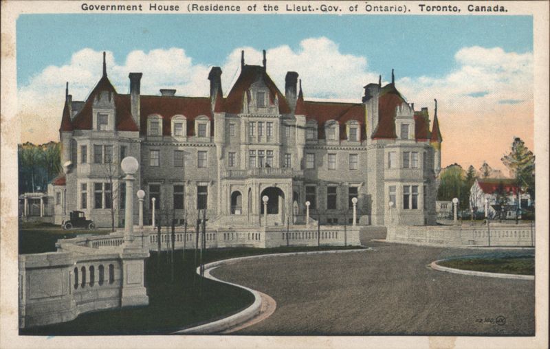 Government House, Residence of Lieut.-Gov. of Ontario Toronto Canada