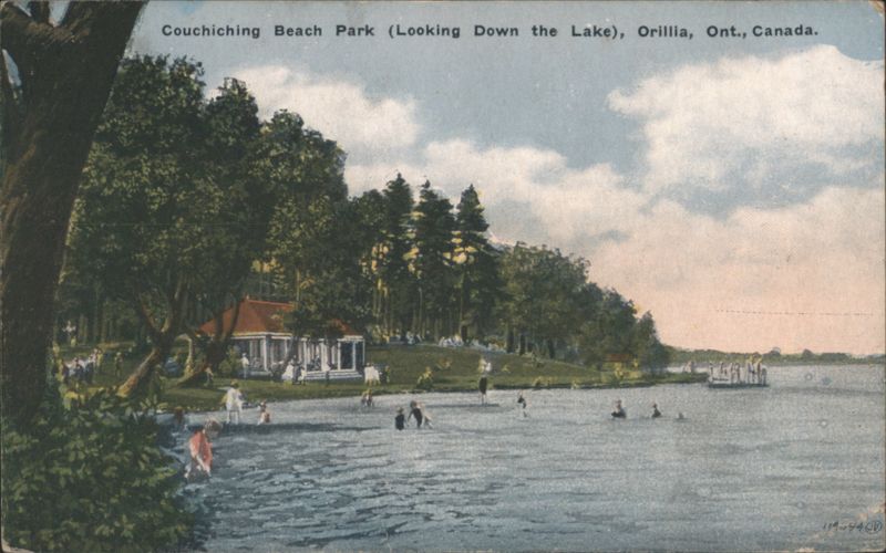 Couchiching Beach Park (Looking Down the Lake) Orillia ON Canada