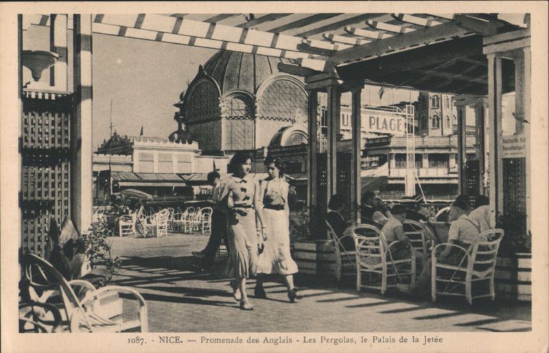Nice Promenade des Anglais, Les Pergolas, Palais de la Jetée France