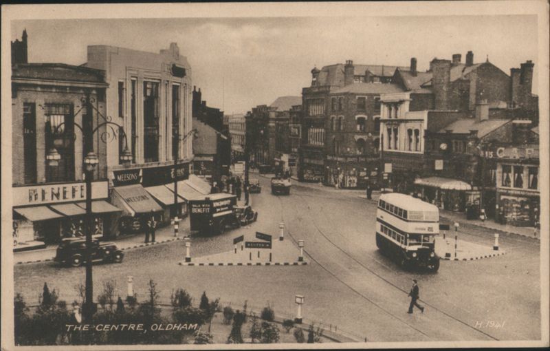 The Centre, Oldham Street Scene with Bus United Kingdom