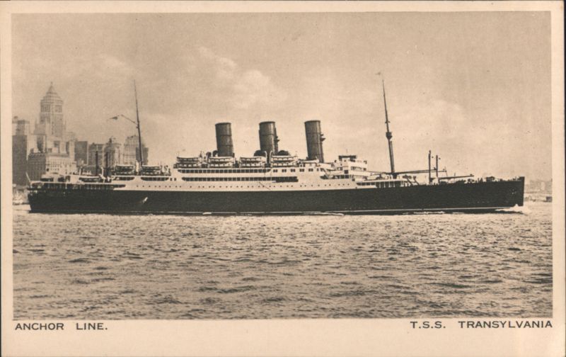 T.S.S. Transylvania Anchor Line Passenger Ship
