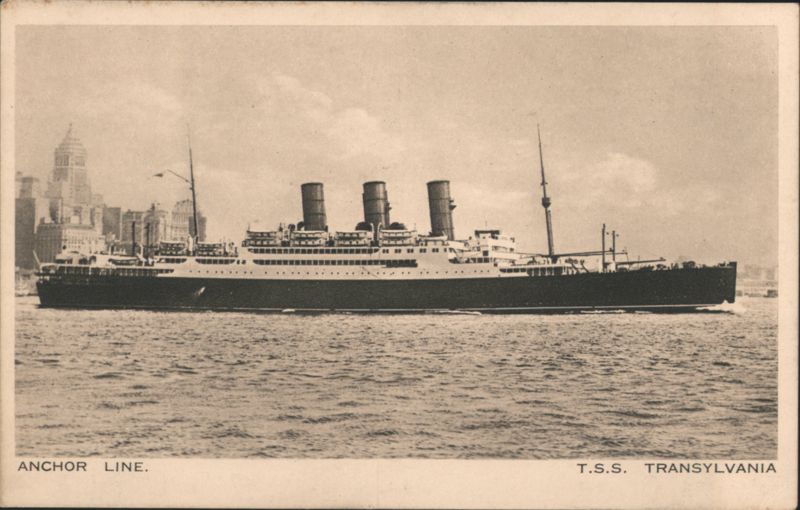 Anchor Line T.S.S. Transylvania Ocean Liner Steamers