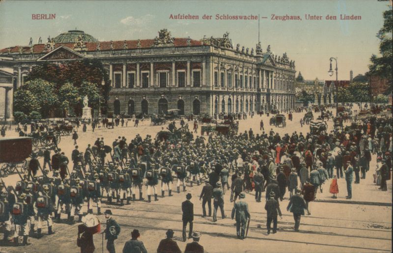 Mounting of Palace Guard, Zeughaus, Unter den Linden Berlin Germany