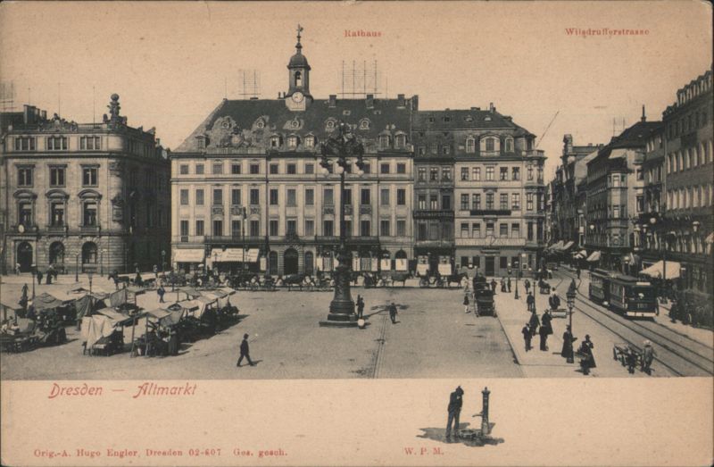 Dresden Altmarkt, Rathaus, Wilsdrufferstrasse Germany