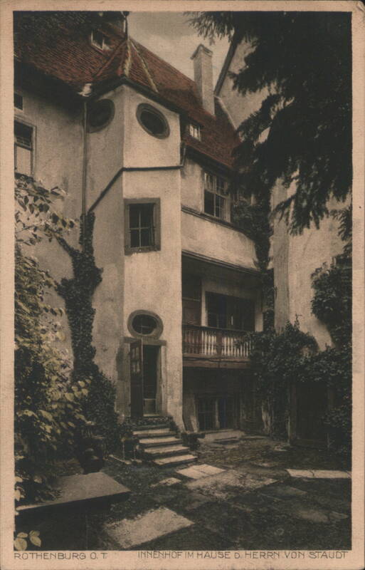 Rothenburg o. T. Courtyard, House of Mr. von Staudt Germany