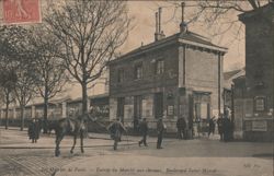 Horse Market Entrance, Boulevard Saint-Marcel, Paris Postcard