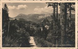 Semmering, Südbahnhotel with Mountain Landscape Postcard
