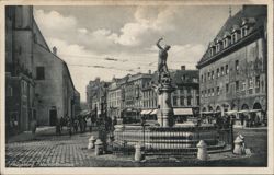 Augsburg, Merkurbrunnen Postcard