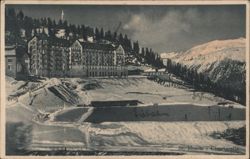 St. Moritz Chantarella, Grand Hotel & Eisbahn Postcard