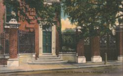 14 Legare Street Entrance, Charleston, SC Postcard